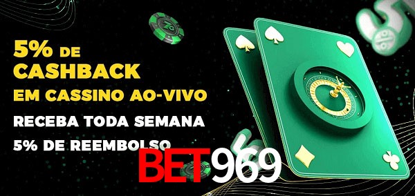 Promoções do cassino ao Vivo bet969
